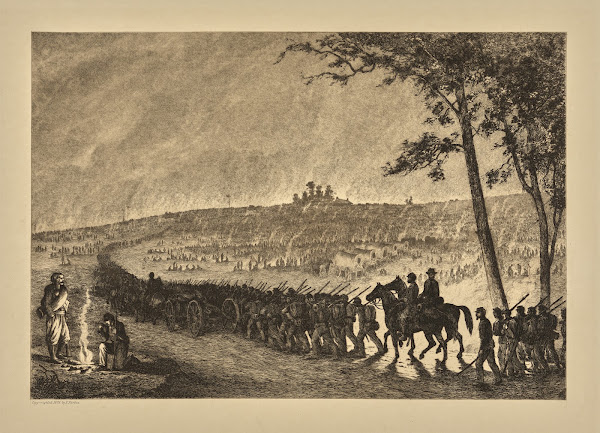 Going into camp at night 1876