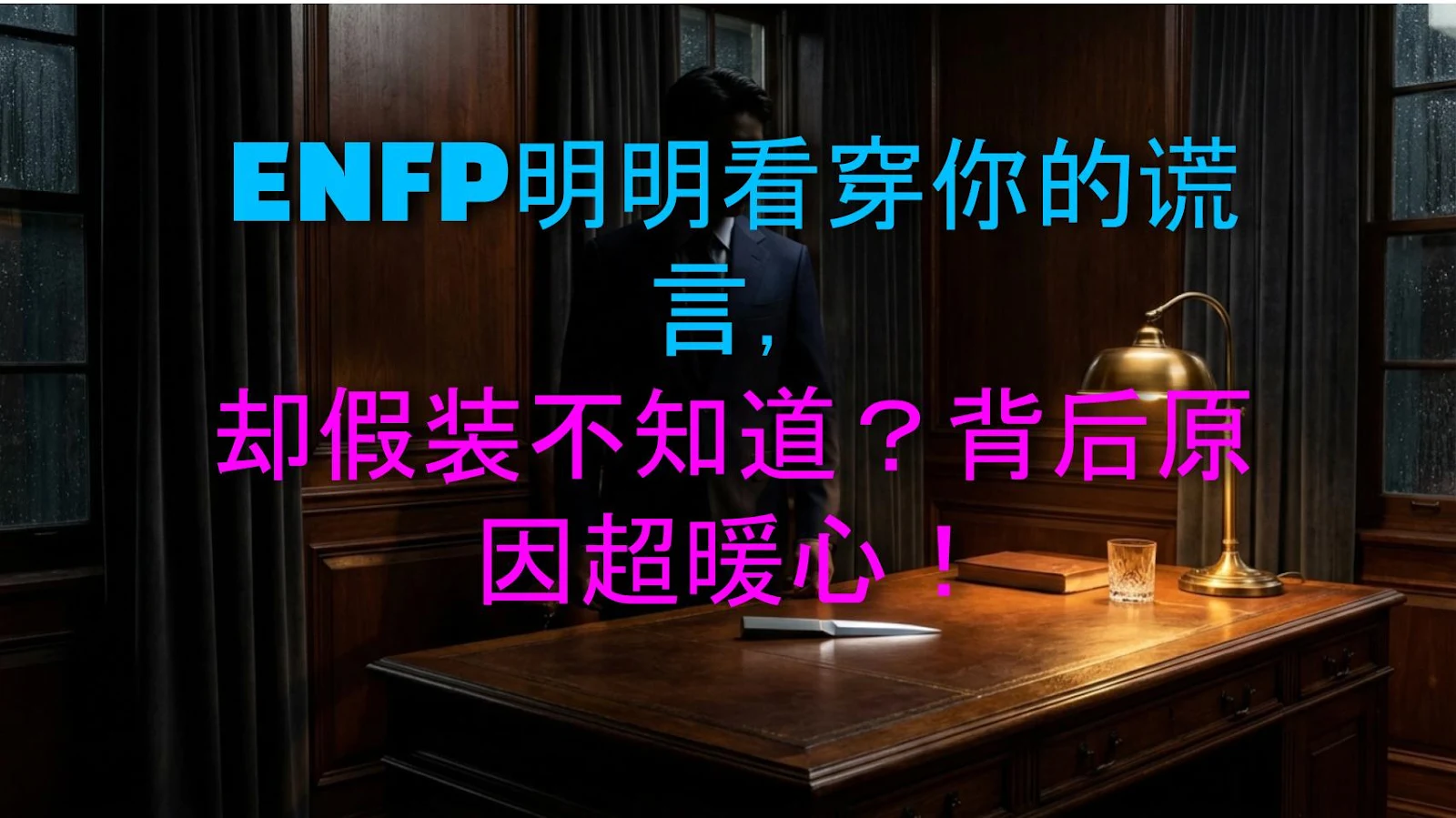 ENFP明明看穿你的谎言，却假装不知道？背后原因超暖心！