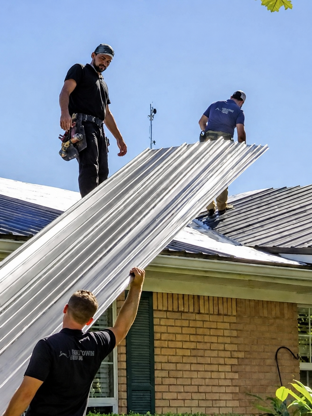 Quality Covered Roofing team on site