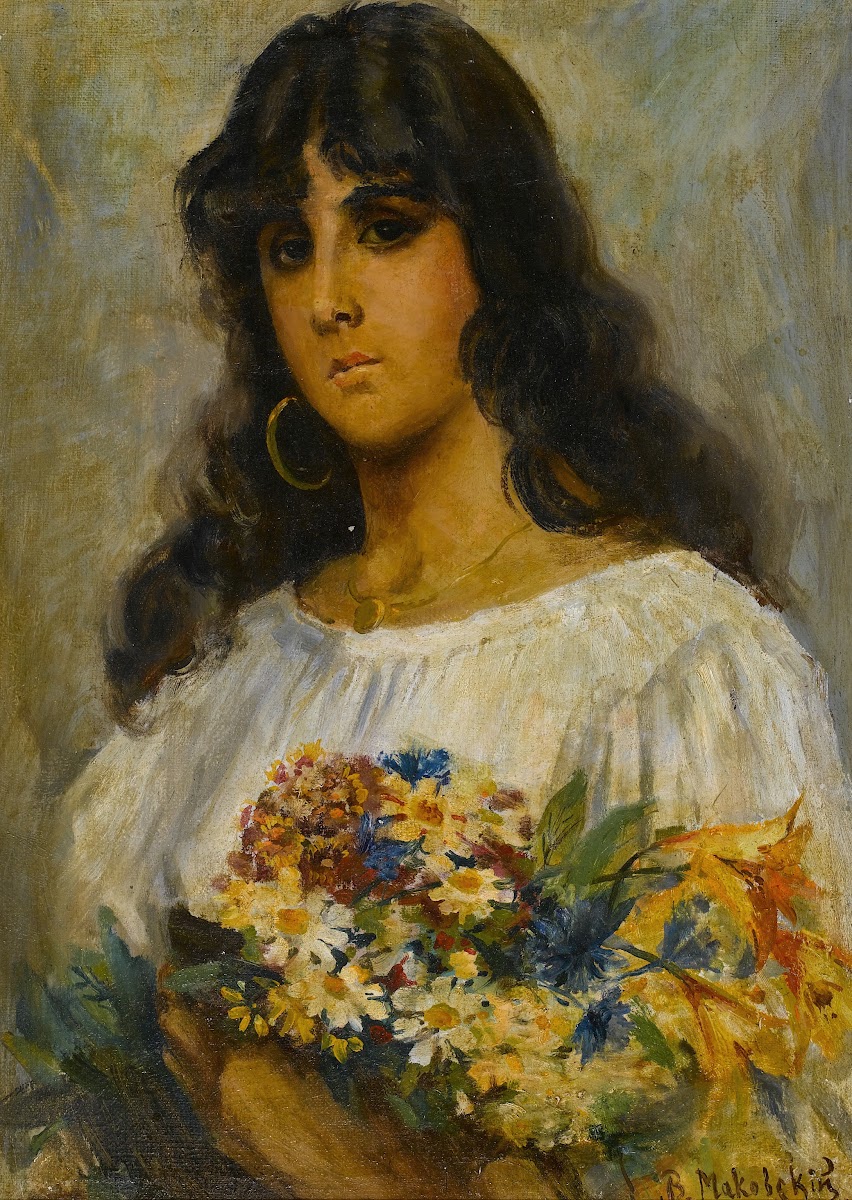 Woman With Flowers