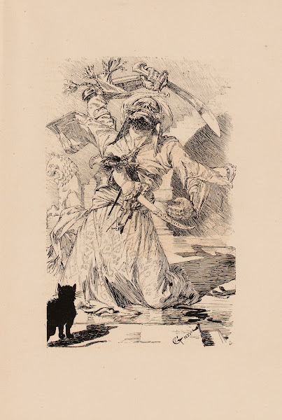 Pécopin attaquant un géant