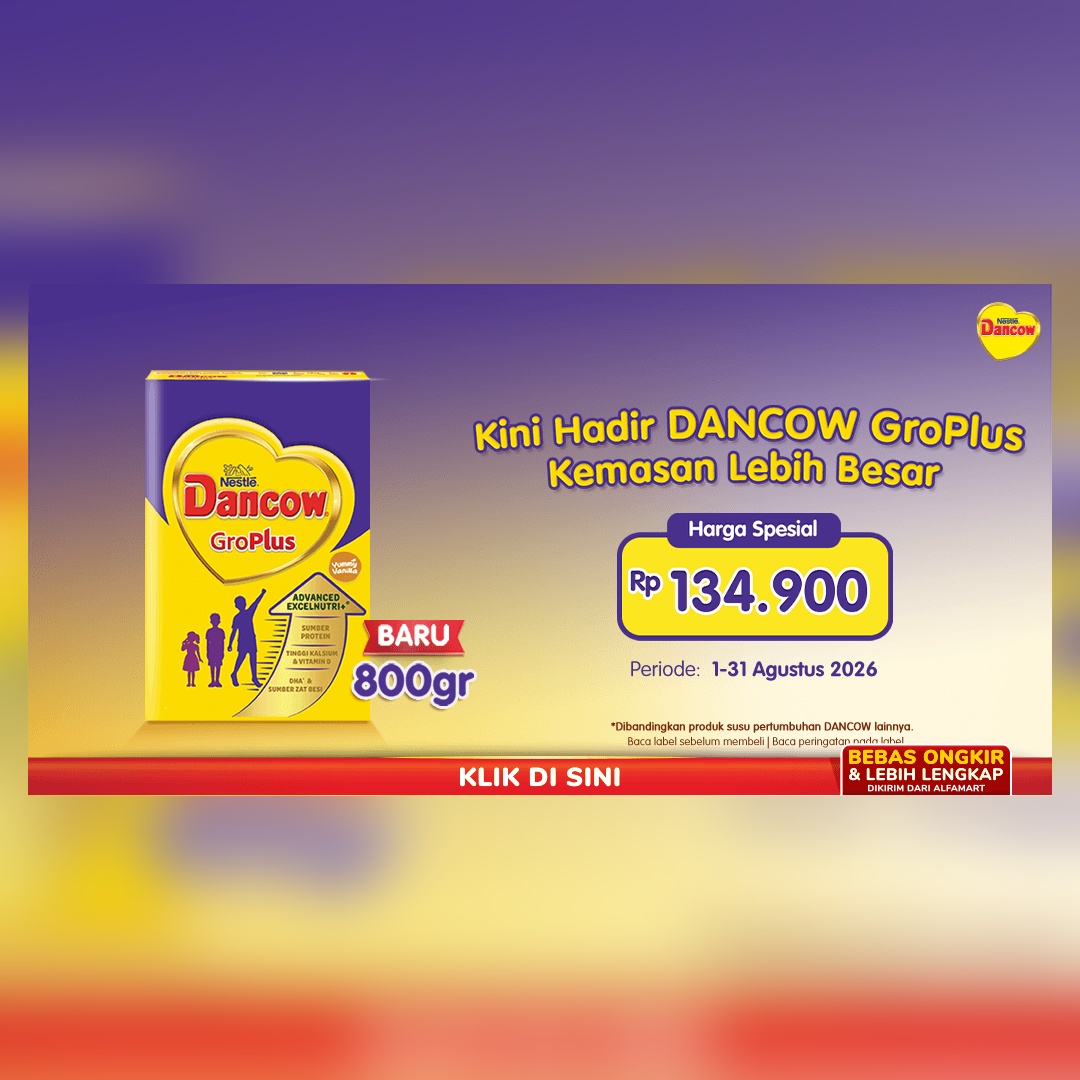 Dancow GroPlus 800gr 1-31 Agustus 2026