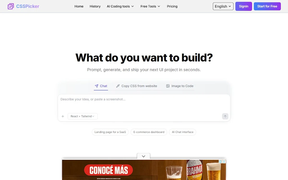 Captura de CSS Picker