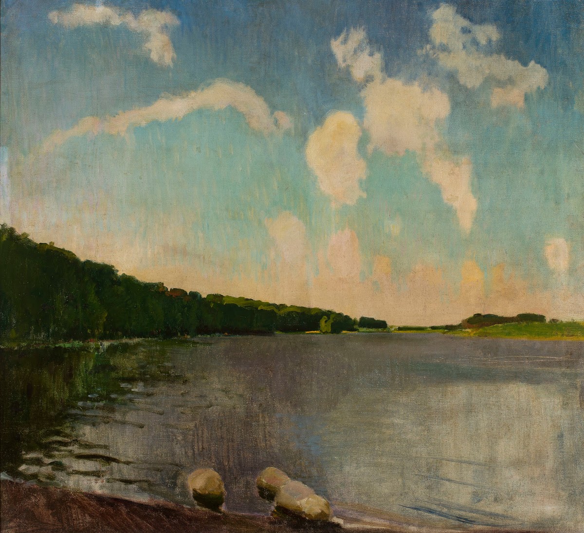 Monastery lake in Kartuzy between 1920 and 1921
