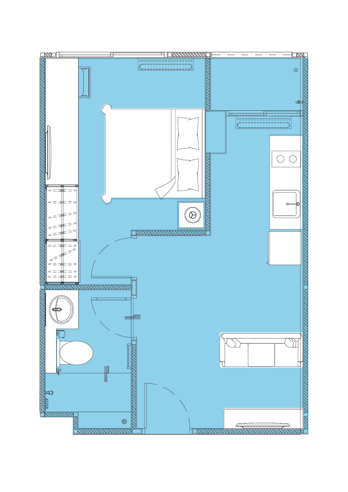 แปลนห้อง TYPE A