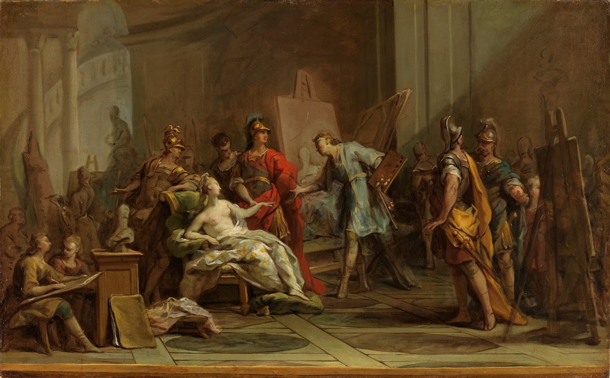 Alexander schenkt Apelles seine Nebenfrau Pancaspe 1737
