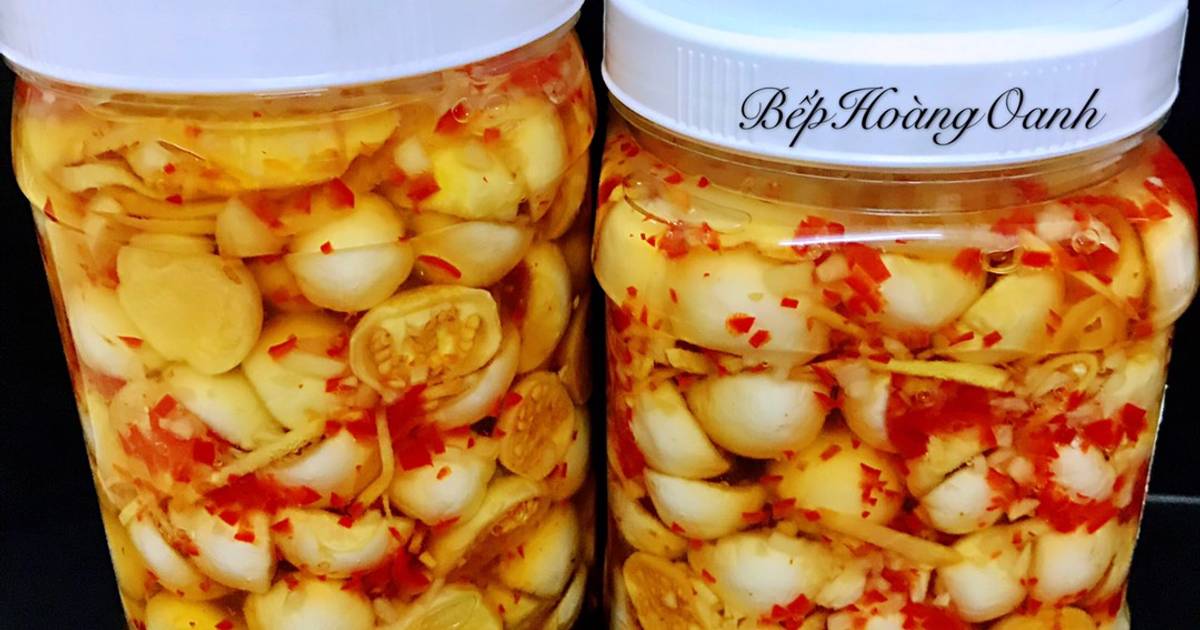 Cách Muối Cà Pháo Nước Mắm Chua Ngọt