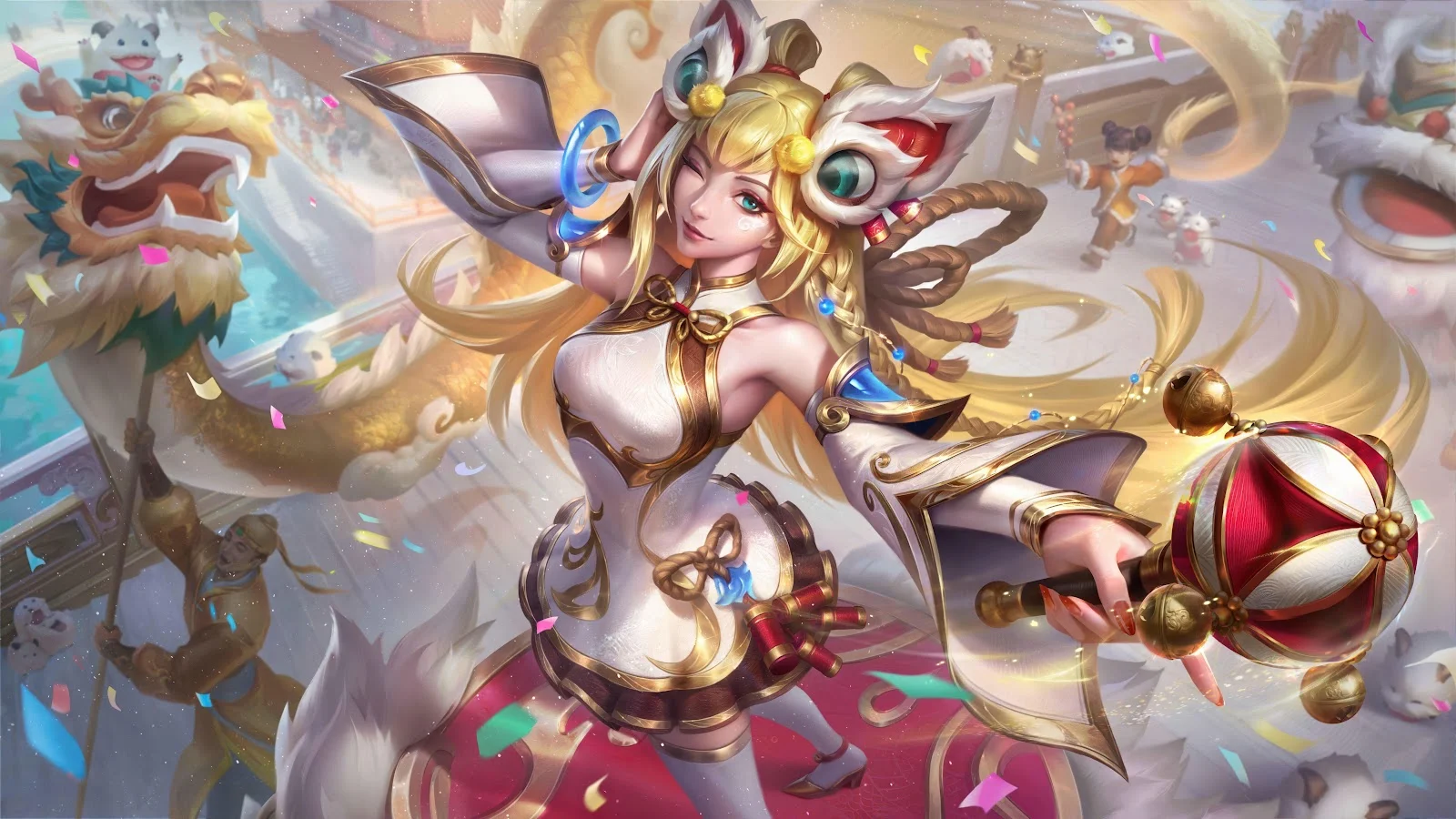 Firecracker Lux From League Of Legends - Digital Game Art 8K Wallpaper (7680x4320)