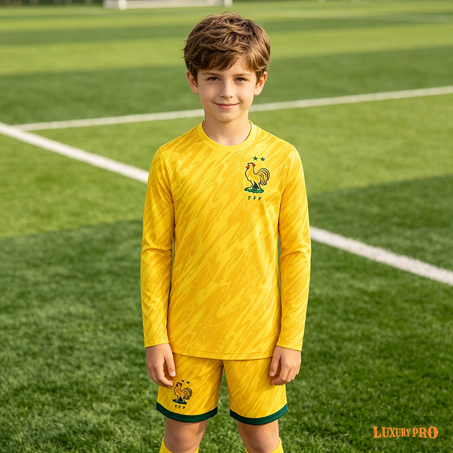 AOP MEG Kids Crew Neck Long Sleeve Jersey + MEG Kids Beach Shorts
