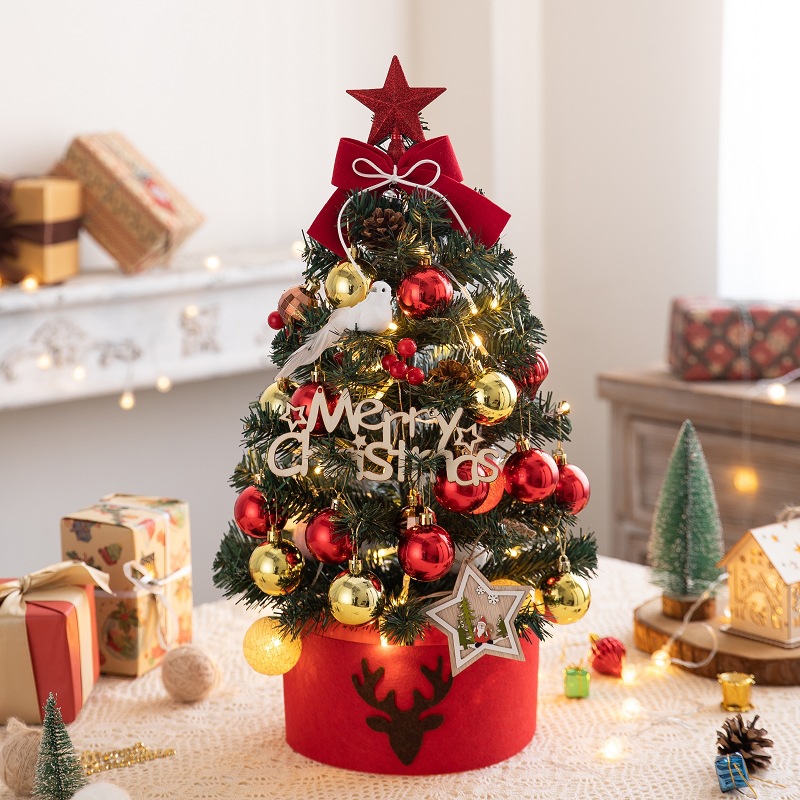 Mini Christmas tree with flocking, 45 or 60 cm