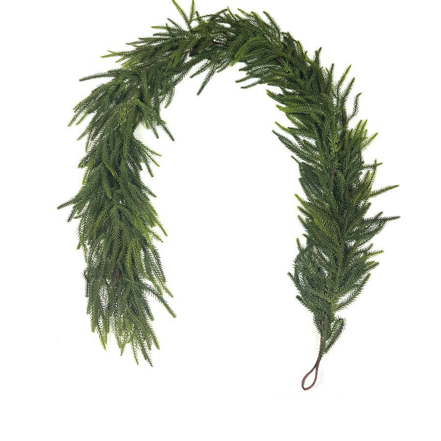 Artificial Norfolk Christmas Wreath made of Soft Rubber
