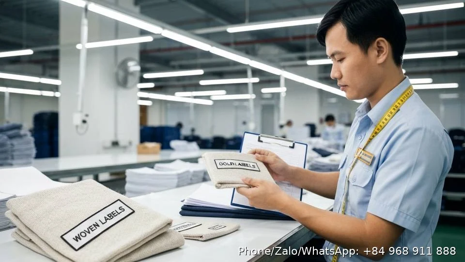 Woven Labels - Gold Garment Vietnam