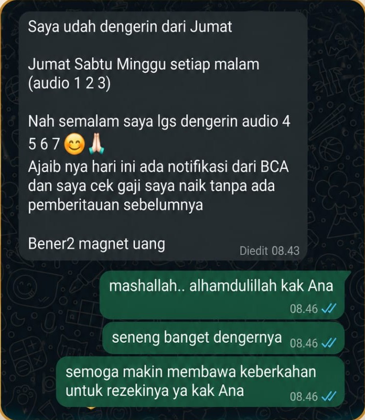 Testimoni Money Magnet Activation 1