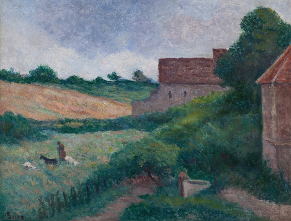 Rolleboise Les Fermes ou La chevrière et la fermière près du puits circa 1930