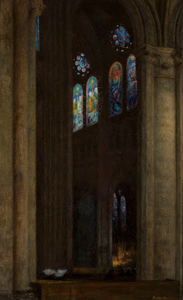 Interior of the cathedral in Chartres 1903