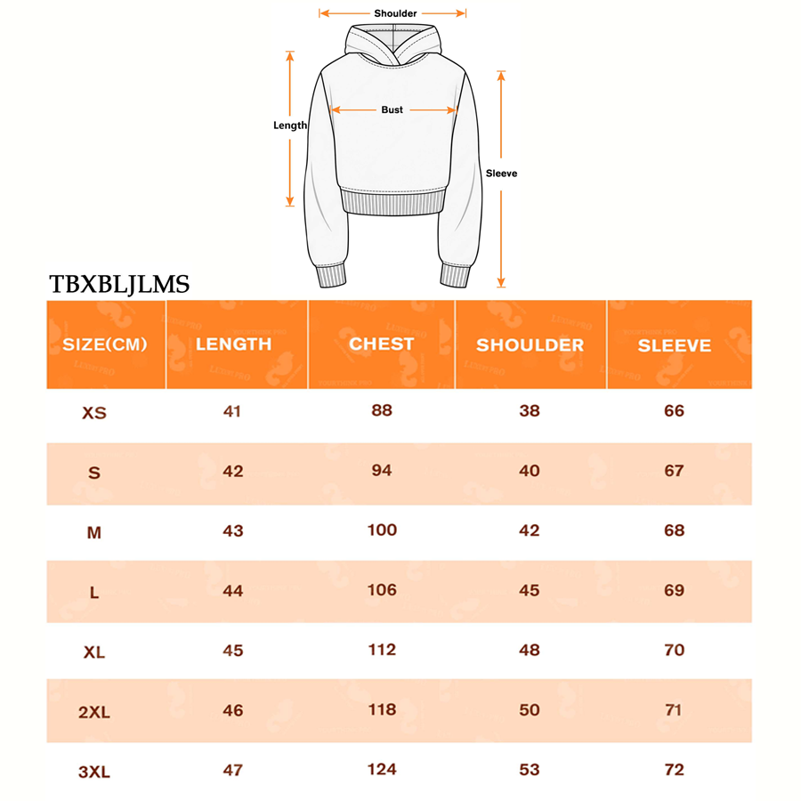 3D Cropped hoodie-with hem