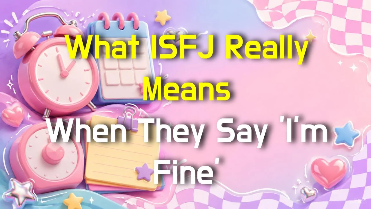 What ISFJ Really Means When They Say 'I'm Fine'