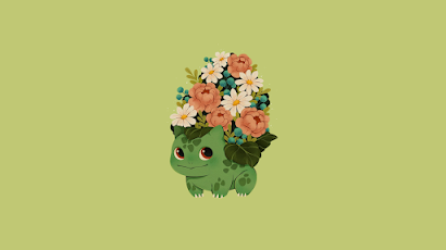 Bulbasaur, Pokémon, Pokémon First Generation, Pastel, Flowers 4K Wallpaper Background