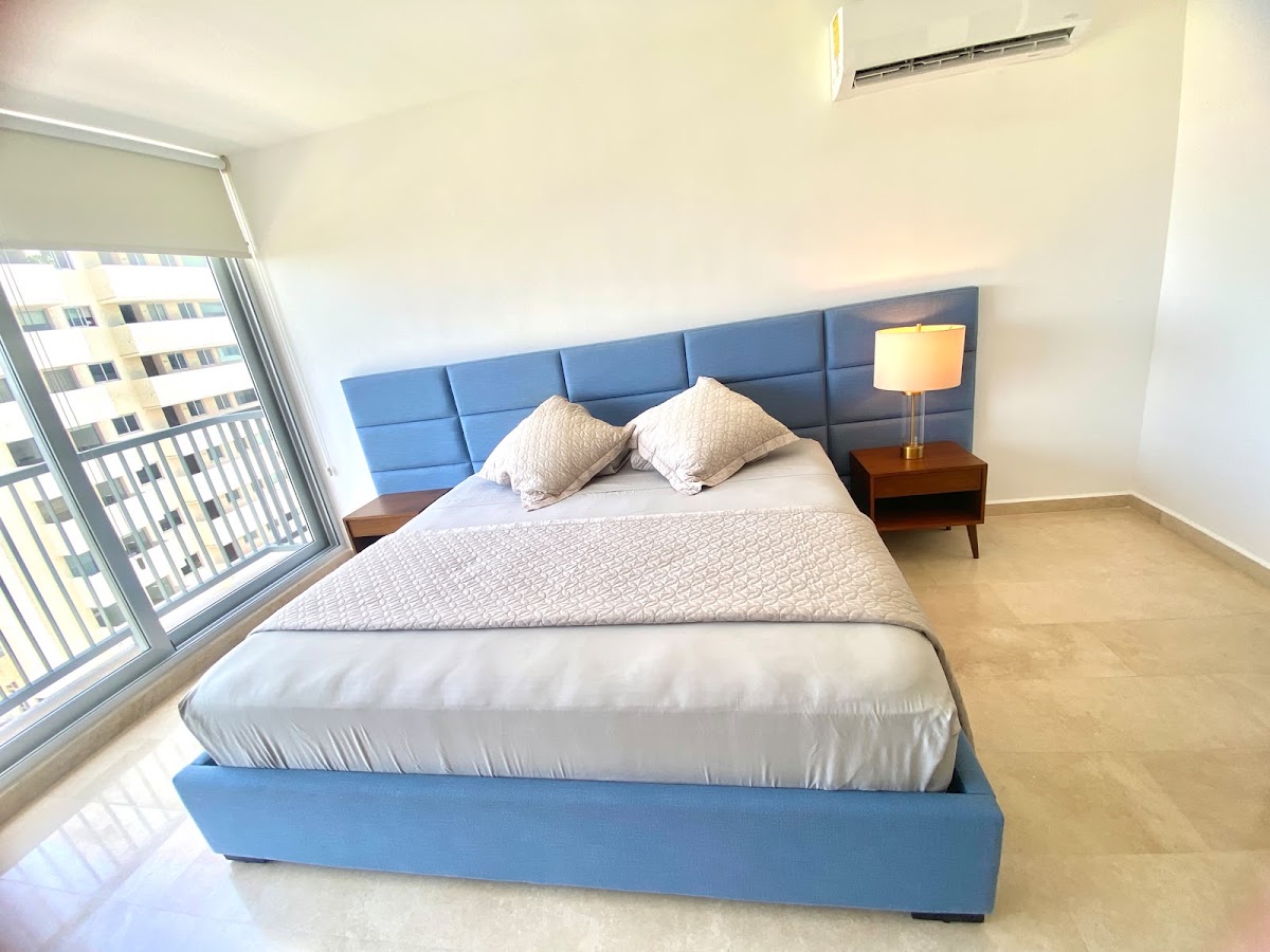 Departamento en Brezza Towers Cancún - recámara principal - Hogares MX