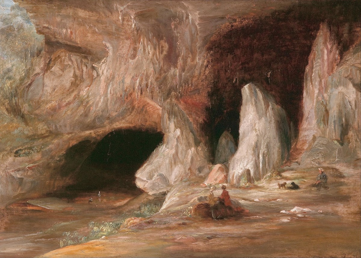 Stalagmite columns at the southern entrance of the Burrangalong Cavern