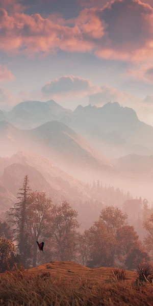 Horizon Zero Dawn, Gaming Background, Fantasy Landscape, Video Game Scenery 4K Wallpaper Background