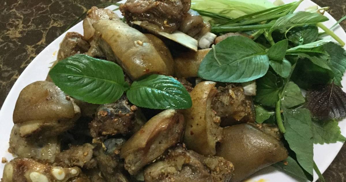 Sườn bê nướng tiêu lò