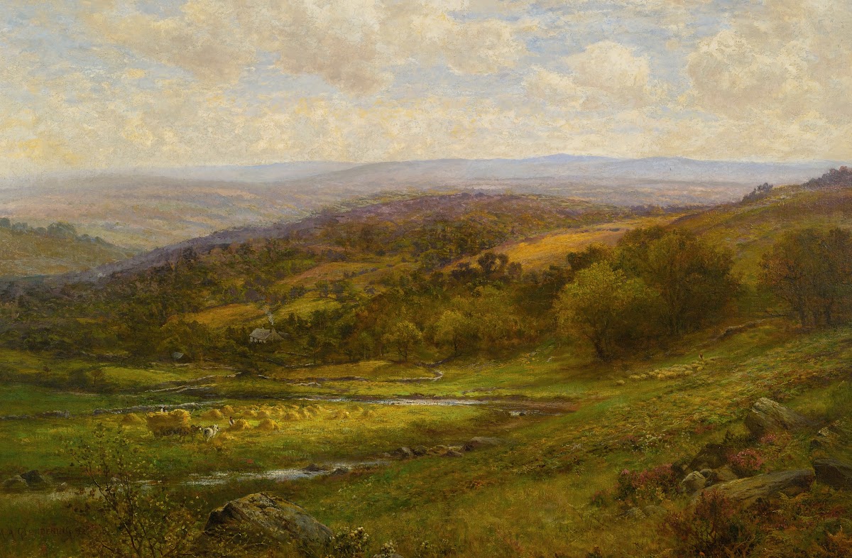 Landscape With CattleAnd Haystacks 1892