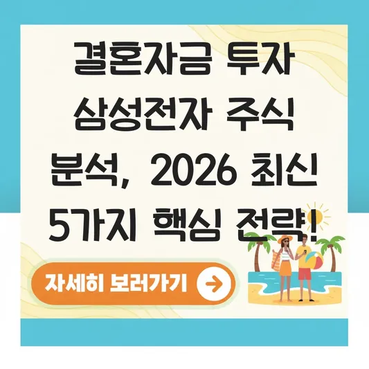 결혼자금 투자 삼성전자 주식 분석