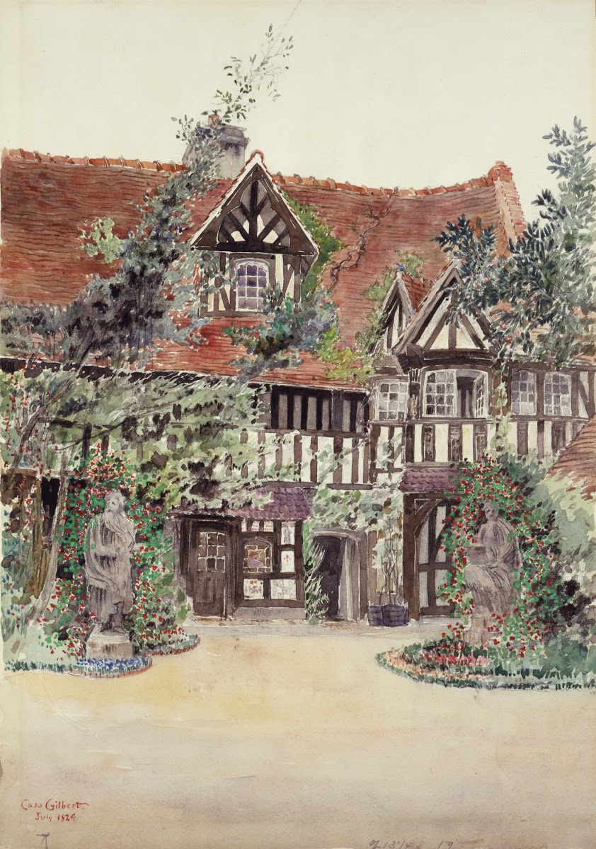 The Smaller Courtyard Hotel Guilleaume le Conquerant Dives France 1924