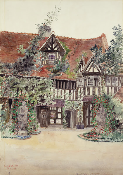The Smaller Courtyard Hotel Guilleaume le Conquerant Dives France 1924