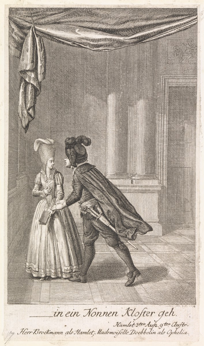 in ein Nonnen Kloster geh Hamlet Act III Scene IX 1778