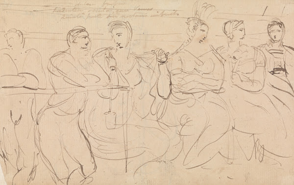 Study of a Group of People Talking 1812