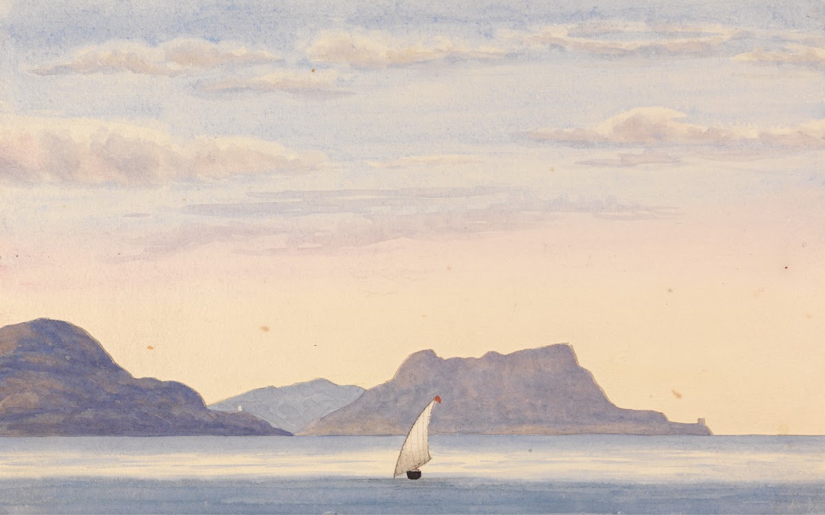 Cabrita Point  Rock of Gibraltar 1843