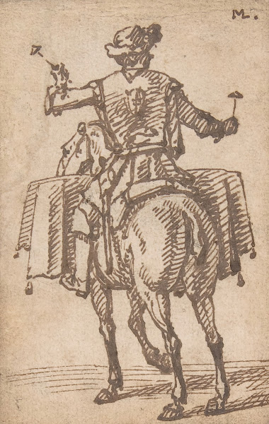 A Mounted Drummer from the Back 16701702