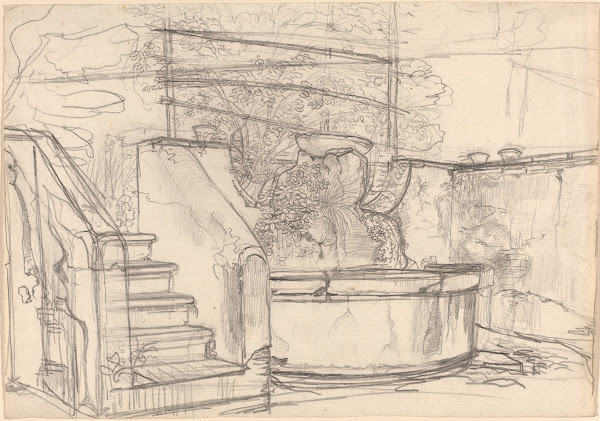 Corner of a Garden Court 1815 1821