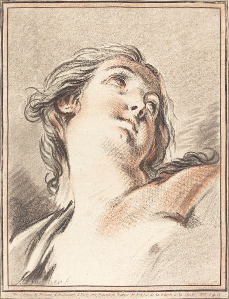Head of a Woman Looking Up 1767