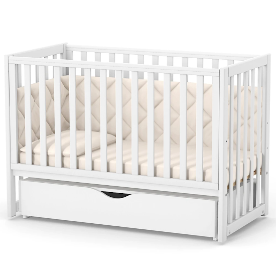 Bed Veres LD13 with pendulum and drawer removable spoke white