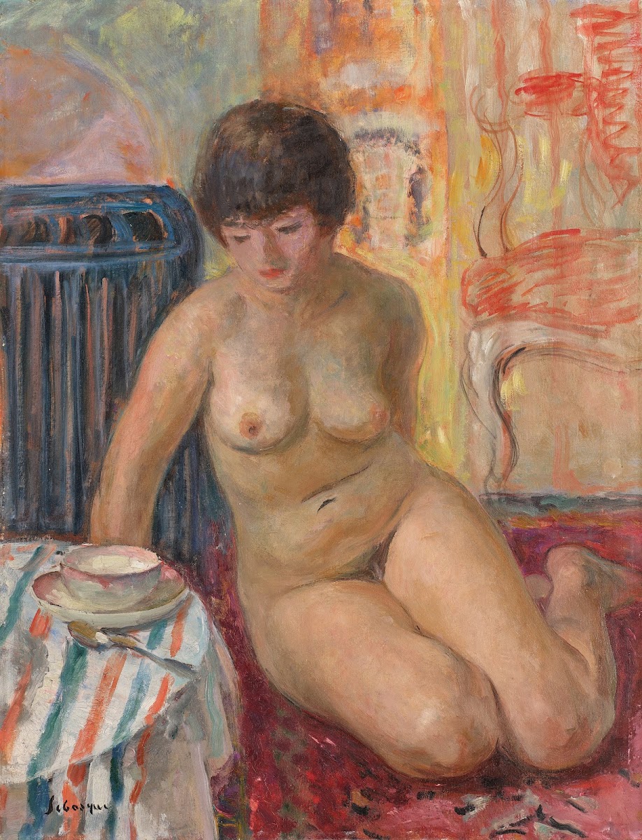Nu à la tasse de thé