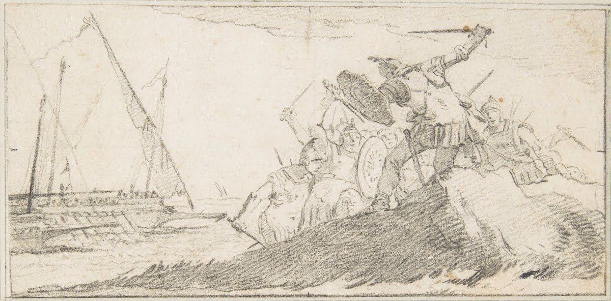 Battle by the Sea Coast 16961770