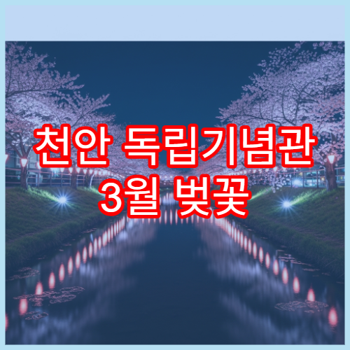 천안 독립기념관 3월 벚꽃 피크닉 코스