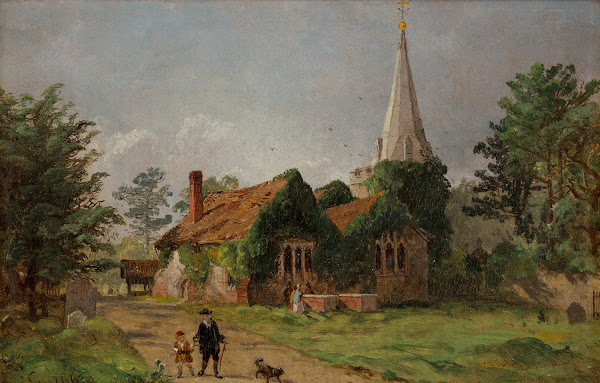Church at Stoke Poges 1860