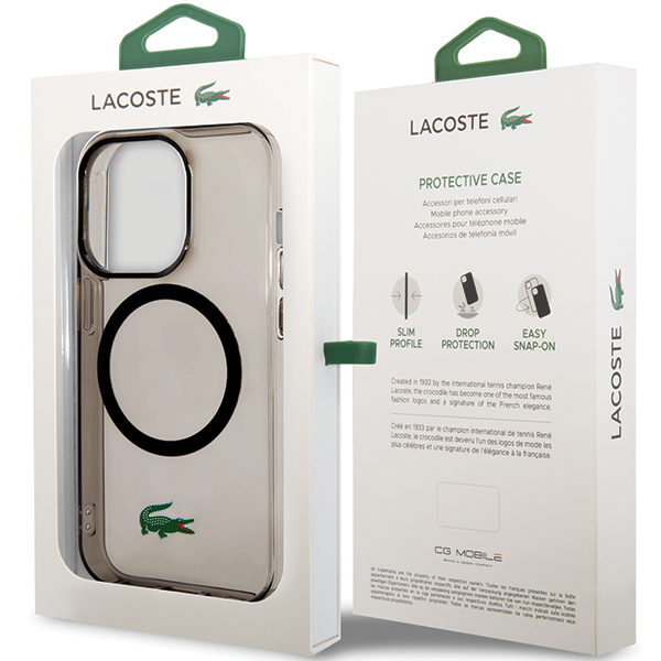 Lacoste Transparent MagSafe Case Front View