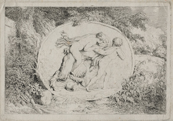 Bacchanales Nymph Astride a Satyr 1763