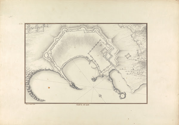 Pianta di Rodi ca 1750