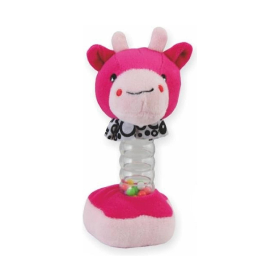 Plush musical pendant Baby Mix Giraffe pink
