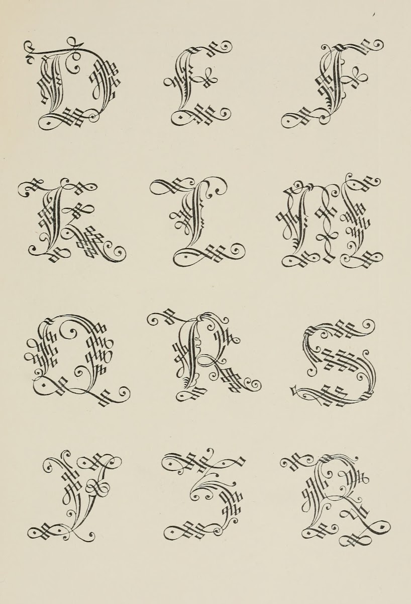 Italian Gothic Initials 2 1902