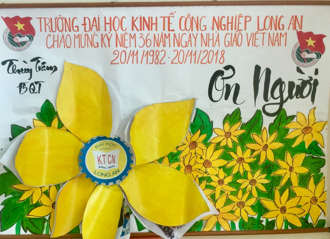 Giải Sáng tạo: chi đoàn 15QT (cá nhân) – tác phẩm Ơn người.