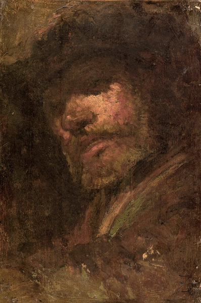 Le Tambour tête dhomme daprès Rembrandt 1853