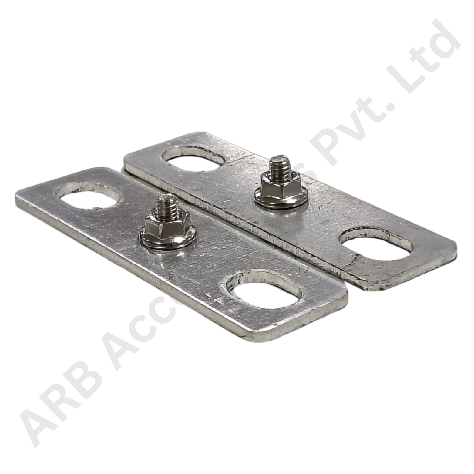 ALUMINIUM BUS BAR 70X20X2MM WITH CLINCH STUD-NUT (1067a) (10afd)
