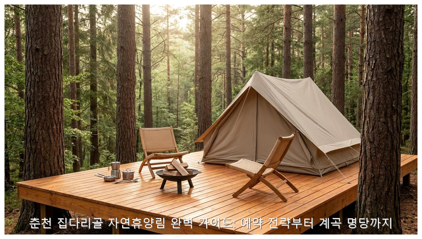춘천 집다리골 자연휴양림 완벽 가이드: 예약 전략부터 계곡 명당까지 핵심 안내 및 분석 인포그래픽 (5)